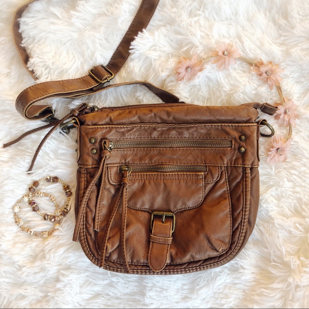 NEW!🌟Brown faux leather Missimo purse!